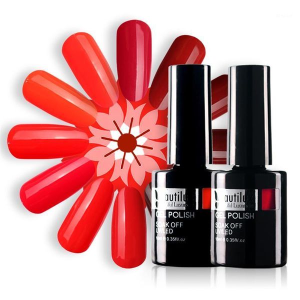 

beautilux red color gel polish soak off uv led wine burgundy cherry nail collection nails gels lacquer 10ml1, Red;pink