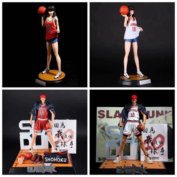 

25cm anime slam dunk haruko akagi sakuragi hanamichi action figure shohoku high school pvc collection model dolls toys for gifts