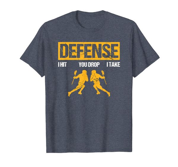 

defense defender stick lacrosse player shirt, White;black