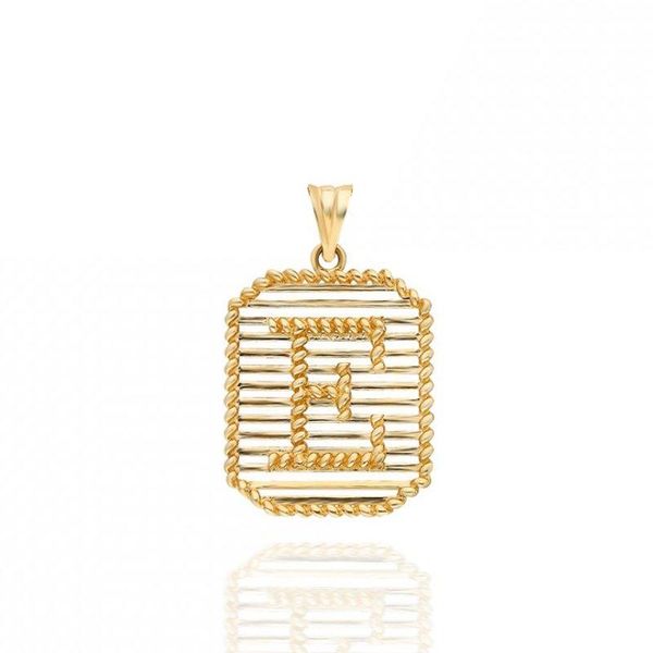 

chains case gold pendant (all letters), Silver