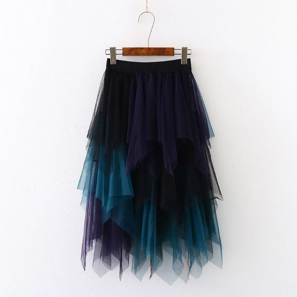 

skirts 2022 women skirt waist lady pleated short tutu dancing long for, Black