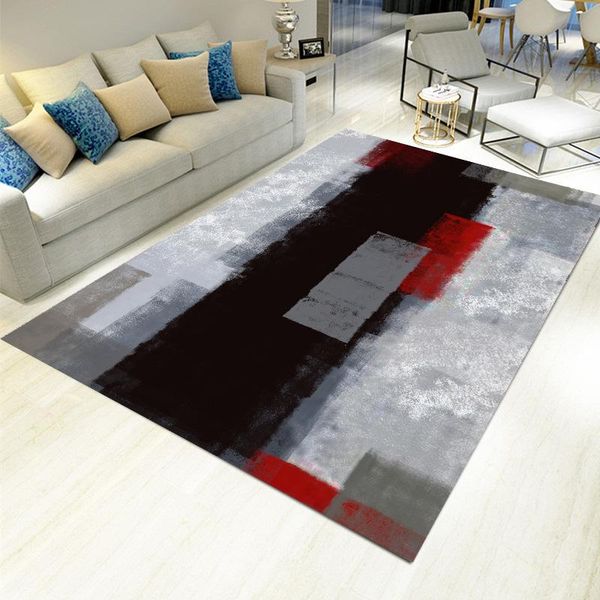 

carpets abstract art carpet ink painting decor large area cover living room non-slip water-absorption wear-resisting modern