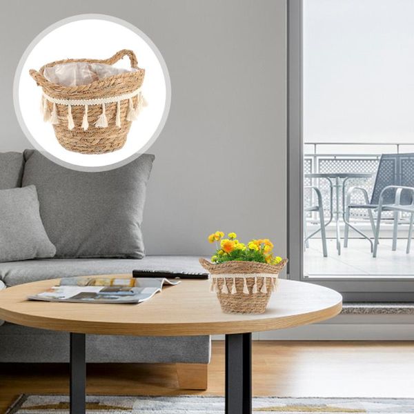 

storage baskets straw weaving basket handwork box household container