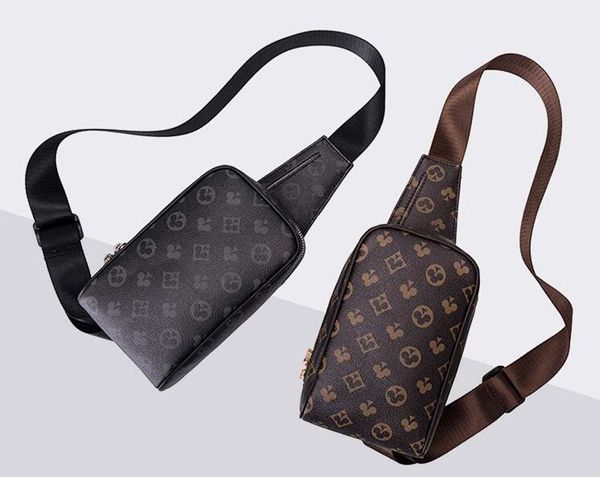 

waist bags men women's fashion trends pu leather casual multifunction chest bag crossbody shoulder