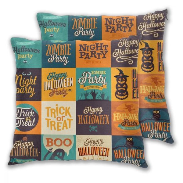 

pillow case decorative pillowcase halloween illustration throw square polyester cover for home office