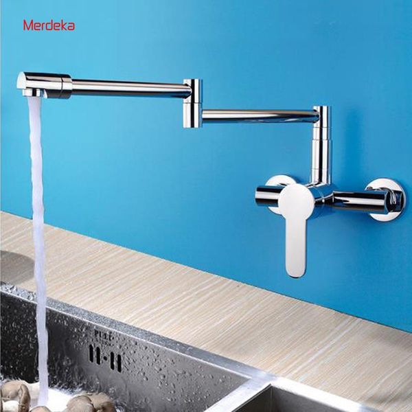 

kitchen faucets arrival extend folding spout wall mounted brass faucet bathroom mixer sink cold water