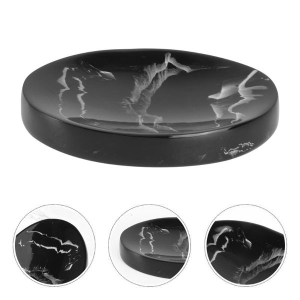 

1pc marble pattern soap holder decorative tray household storage dish dishes