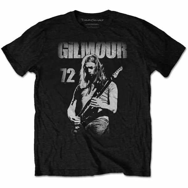 

david gilmour 72 official t-shirt men unisex, White;black