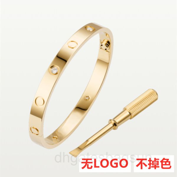 

fashion student charm couple bracelet card home same stainless steel screwdriver does not fade, Black