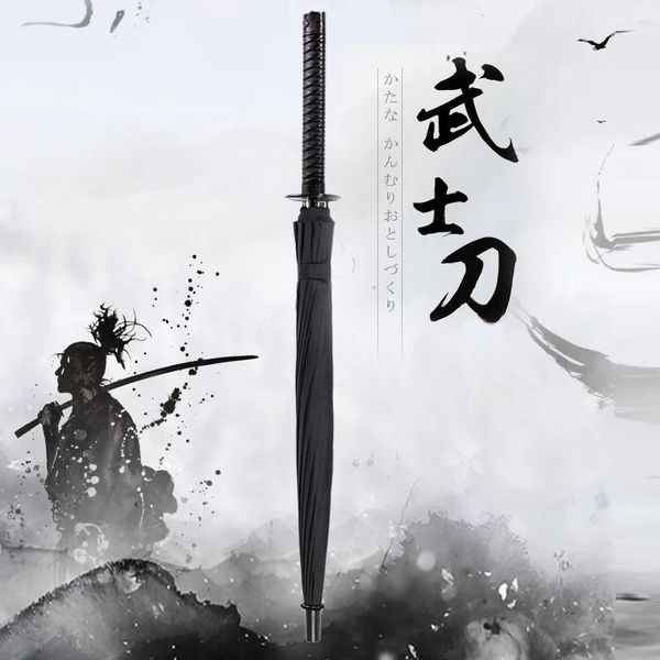 

umbrellas outdoor umbrella fashion large windproof katana long handle uv protection luxury paraguas grande rain gear bg50rg