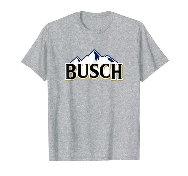 

busch beer mountains logo tee, White;black