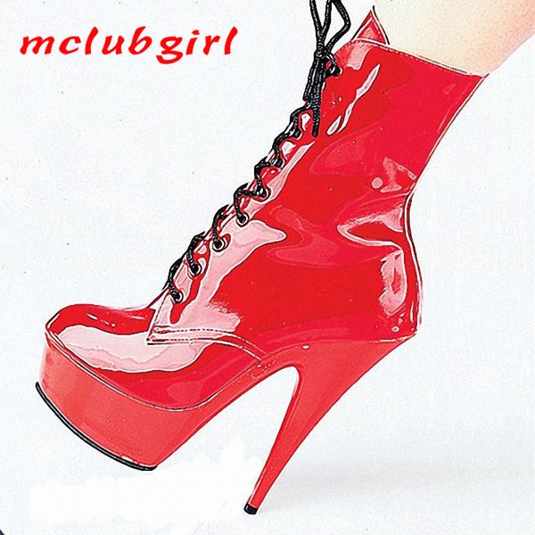 

mgirlclub 15cm high-heel painted bottom low-boot wedding shoes show slim steel tube dance boots women boot lyp 210507, Black