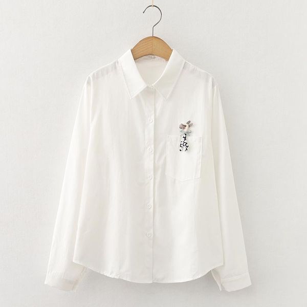

women's blouses & shirts 2021 spring autumn women white plain loose oversized female bf korean style blusas pockets