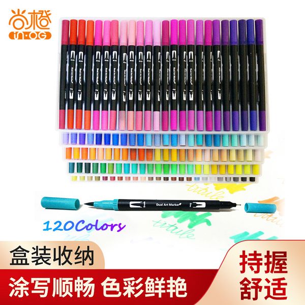 

head double watercolor marker 48 cartoon soft pen set 24 36 100