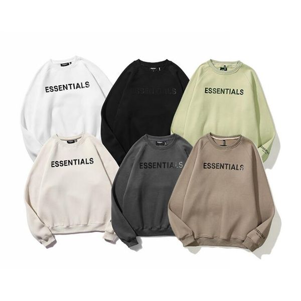 

warm winter men women hoodies pullover sweatshirt essentials sweater hoodies sweatshirts, Black