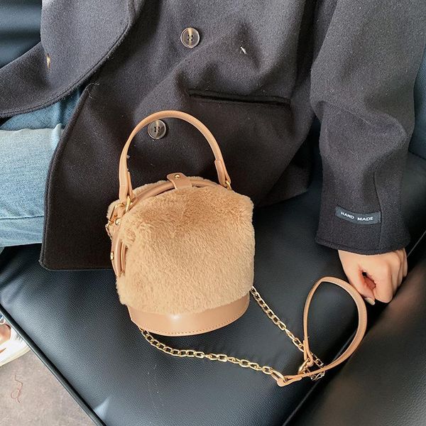

evening bags autumn winter handbag women's single shoulder 2021 fashion messenger bag female bucket