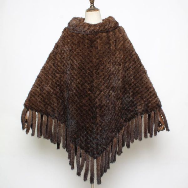 

scarves autumn winter women genuine knit ponchos 100%natural real shawl with tassels lady warm fashion casual capes, Blue;gray
