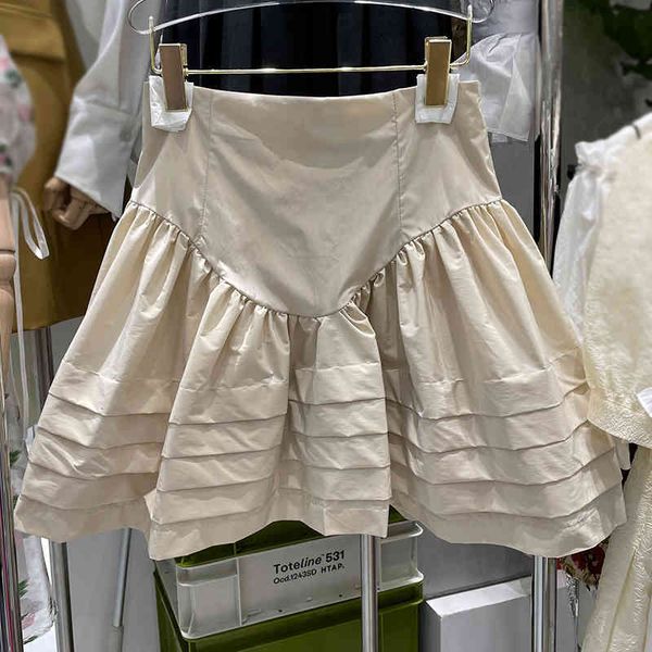 

skirts deat female skirt hign waist spring summer ladies plied to-line skrits hr365 isbe, Black