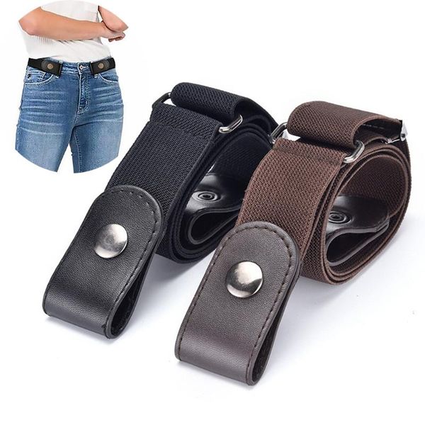 

belts buckle-belt for jean pants,dresses,fashion no buckle stretch elastic waist women/men,no bulge,no hassle, Black;brown
