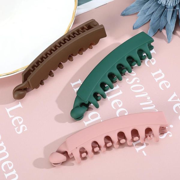 

haimeikang claw clip for women tough black plastic hair large size clamps crab accessories1
