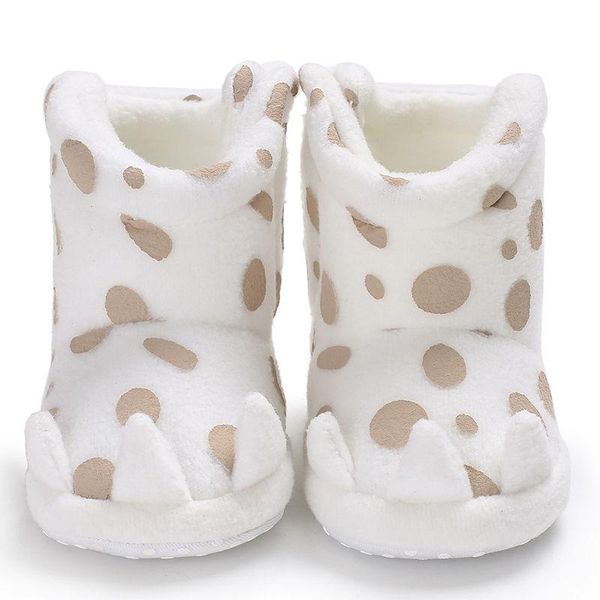 

first walkers baby girl boots brand born infant shoes dots monster claw shaped winter warm booties