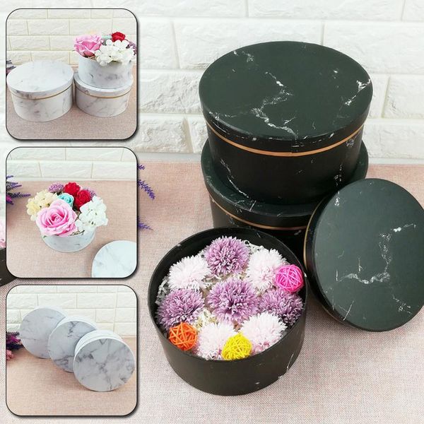 

1pcs round shape gift packing box cookie candy multi use wedding favors flower wraping storage wrap