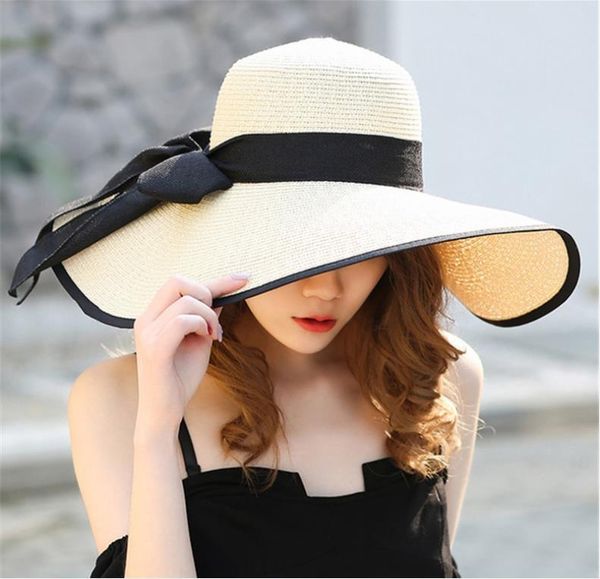 

summer large wide brim straw hat caps & hats, Yellow