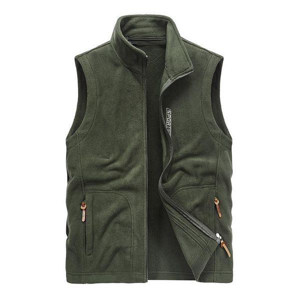 

fertilizer to increase outdoor fleece waistcoat spring and autumn men's vest jacket vests, Black;white