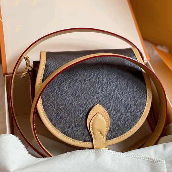 

women genuine leather saddle bags cross body bag two-tone ajustable shoulder strap cover hasp fahison letter tote handbag wallet