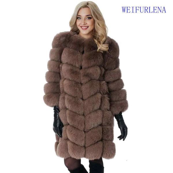 

women's fur & faux brand natural coat real arctic vest ladies detachable women thick design winter transformer do07, Black