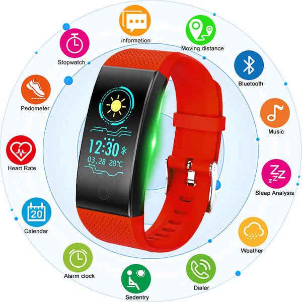 Orologi intelligenti Chenxi Brand Bracciale da polso Bluetooth Frequenza cardiaca Messaggio Promemoria Monitoraggio del sonno per Ios Android Phone Q0524