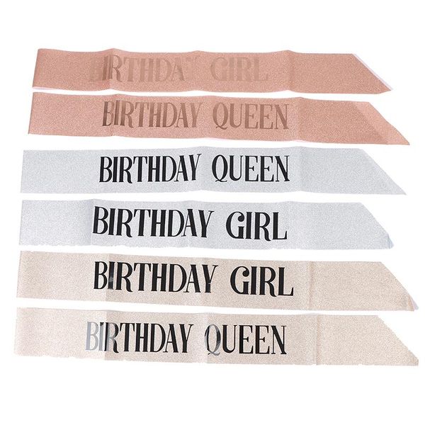 

party decoration birthday girl women happy satin sashes favor anniversary