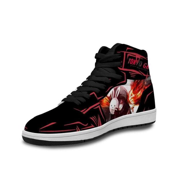 

2021 tokyo ghoul leather basketball shoes ins for soft simple human sneakers