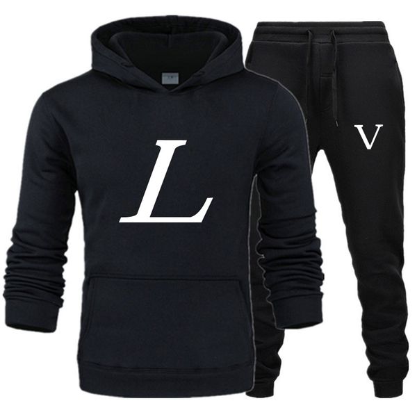 

mens tracksuit sweat suits sports fashion men hoodies jackets casual running training sportswear jogger jacket pants sets sporting suit size, Gray