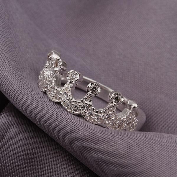 

cluster rings kn-r254 size 8# silver plated finger for women men's jewellery fashion jewelry, Golden;silver