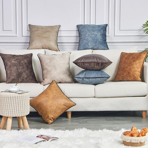 

cushion/decorative pillow throw case technology cloth cushion cover solid color pillowcase embossing home decor sofa car decoration