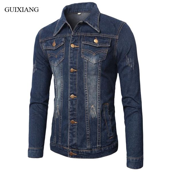 

men's jackets 2021 arrival style men denim jeans high-quality single breasted pockets solid leisure coat dress plus size m-5xl, Black;brown