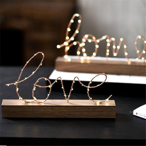 

novelty items led light letter night bedside decoration nordic ins creative home living room bedroom valentine's day birthday gift art