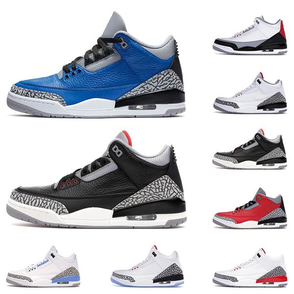 

basketball shoes 3s 3 racer blue varsity royal michigan unc rust pink black white cement fire red a30 tinker mens sports trainers