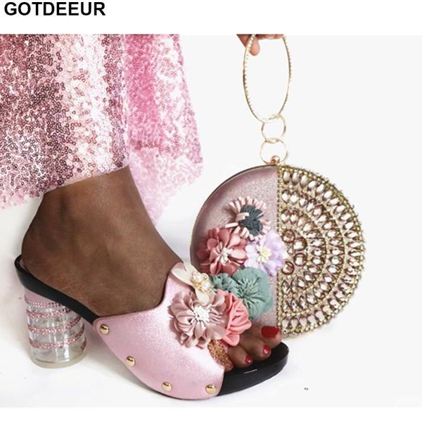 

dress shoes arrival women high heel italian with matching bags quality fashion wedding pumps purse, Black