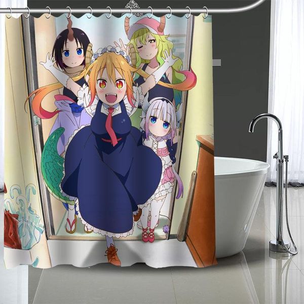 

custom miss kobayashi's dragon maid shower curtains bath products bathroom decor waterproof polyester