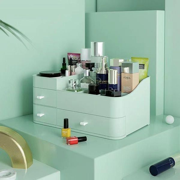 

storage boxes & bins makeup organizer waterproof cosmetic case jewelry box multifunctional travel deskdrawer home