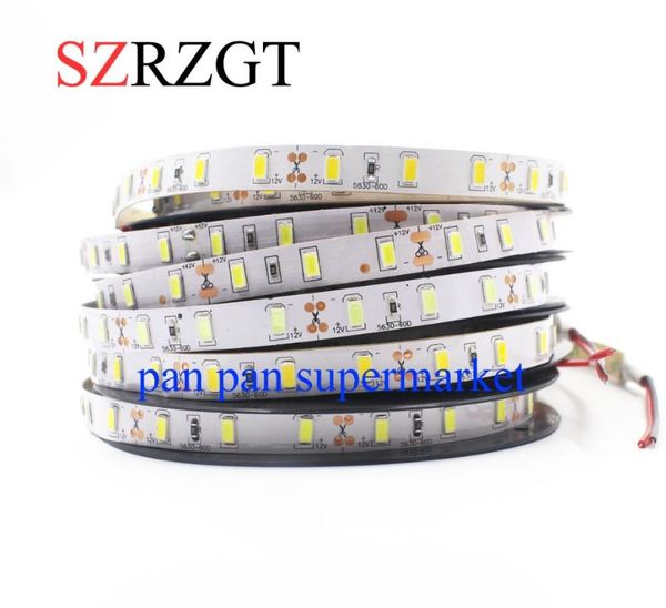 

1roll 5m 300 led strip light 5630 smd 12v 60leds/m lamp tape holiday string christmas decoration lighting strips