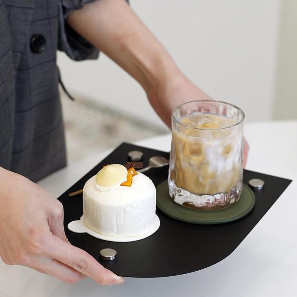 

other bakeware acrylic coffee tray white/black plate dessert candy bar fitting 26cm home decoration afternoon tea pography tools