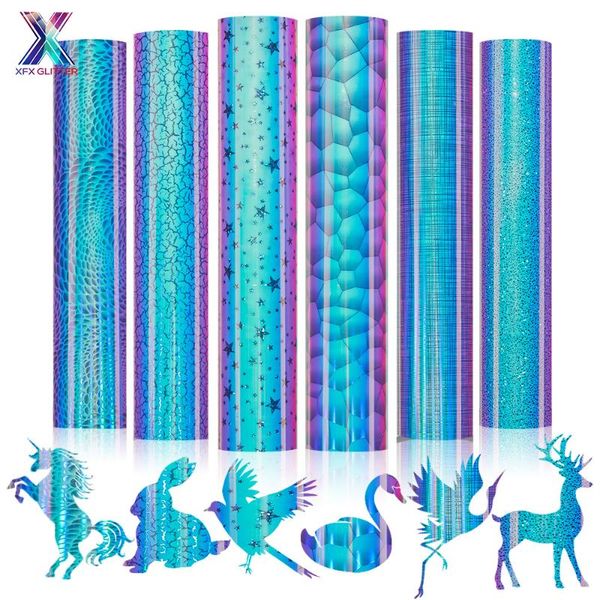 

window stickers xfx htv 1 pcs 25x30.5cm heat thermal transfer iron on diy garment film silhouette paper fabric t shirt holographic sti