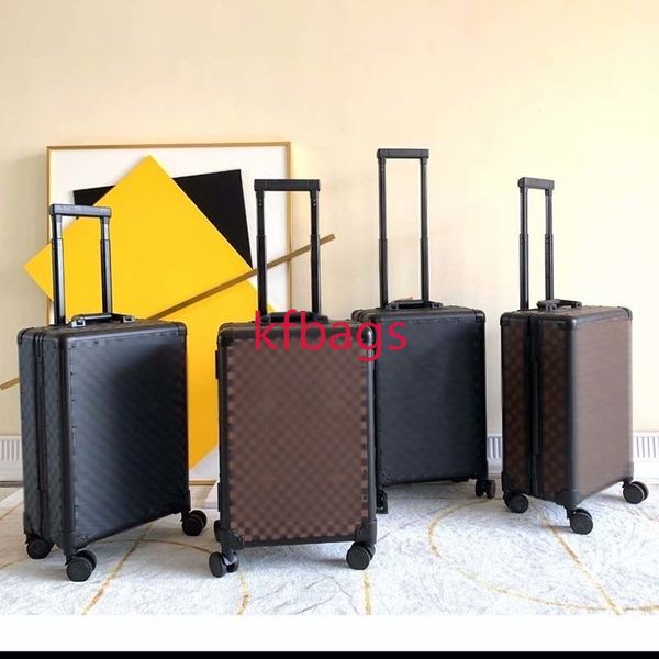 

travel suitcase luggage fashion men women trunk bag flowers letters purse rod boxs spinner universal wheel duffel bags 332211