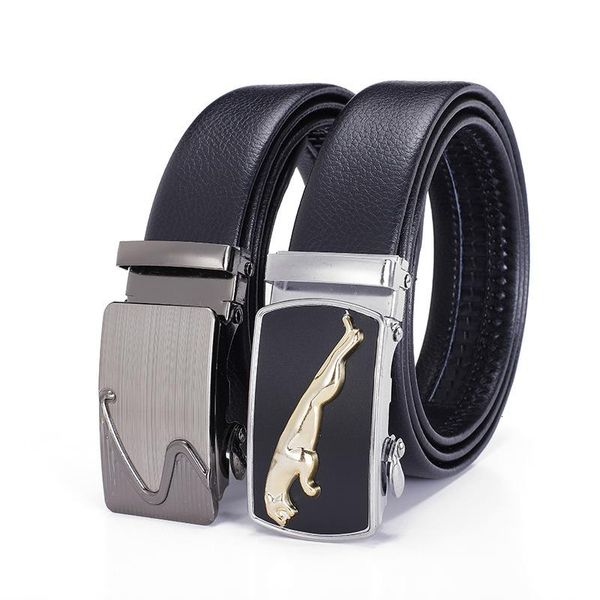 

belts peikong men's automatic buckle black with cow pu leather fashion man for men male strap 120cm, Black;brown