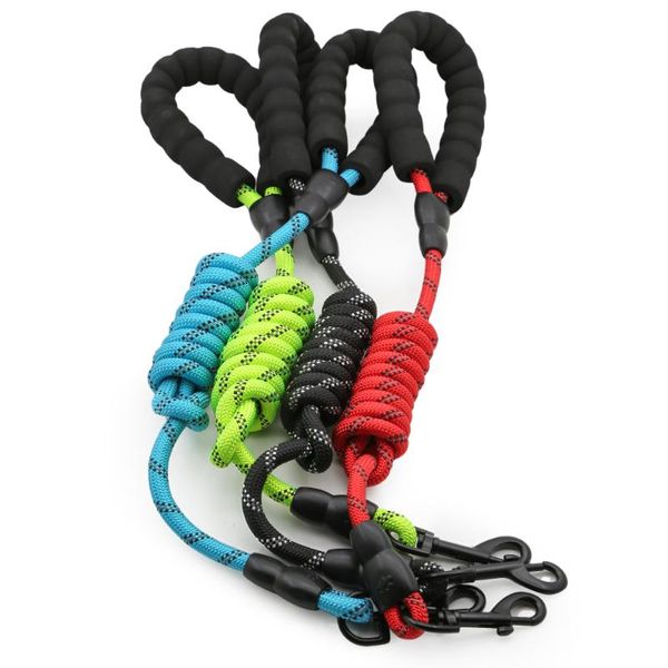 

dog collars & leashes pet leash reflective nylon rock climbing round rope leash, soft and comfortable fashion traction nice