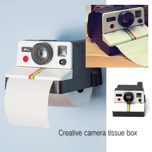 

tissue boxes & napkins retro cute camera tube toilet roll box household bathroom decorative