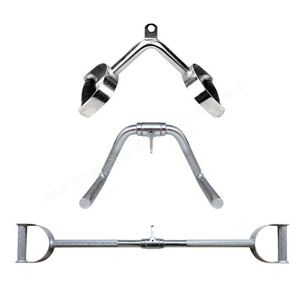 

accessories gym home solid lat pull down bar bodybuilding musle traning pulling cable machine attachment weight lifting workout